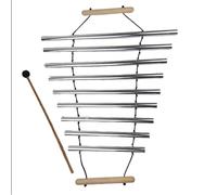 Viga de manivela, instrumento popular indio, barra transversal de madera maciza, tubo de aluminio, varilla de viga manual de 9 tonos, instrumento de terapia de sonido de yoga, campanas de viento curat