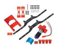 Viga de marco de metal con juego de motor apto para MN90 MN90K MN91 MN91K MN45 MN45K MN99 MN99S (Roja)