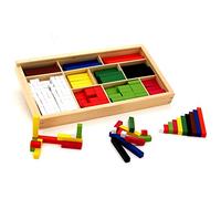 VIGA - Juego Educativo para matemáticas - Regletas de Cuisenaire - Madera (56166)