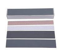 Viga Niveladora de Trastes, Herramienta de Mantenimiento de Guitarra de Longitud de Regla de Nivel de 20 Cm, Aleación de Aluminio con 4 Piezas de Papel de Lija para Reparación