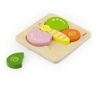 VIGA Nuevos Clásicos Juguetes - 0521 - Mini Puzzle de Madera - Mariposa