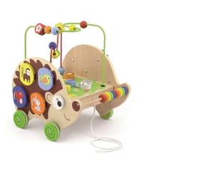 Viga Toys VIGAtoys 50012 Pull-Along Activity Hedgehog, Multicolor