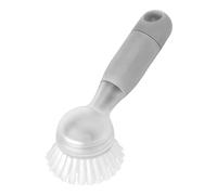 Vigar - Cepillo de Limpieza - Colección Rengo - 7.5 x 7 x 19.5 cm - Dispensador de Jabón y Mango Ergonómico - Ideal para la Vajilla, Ropa o Baño - Negro