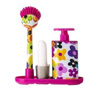 VIGAR Citric - Set de Fregadero con dosificador de jabón, Estampado Watercolor, Multicolor