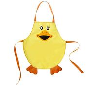 VIGAR Delantal Infantil para Cocinar Ducks, Sintético-Delantal Impermeable Perfecto para cocinar o par Jugar sin Riesgo de Que se estropee la Ropa, Amarillo