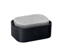 VIGAR Esponja, Bandeja y dispensadora de jabón, Negro, Gris, 13 X 9 X 6,5 CM