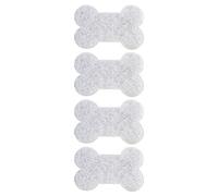 Vigar - Esponja Multiusos - Pack 4 Unidades - Colección Pets Club - 11 x 7,5 x 3,5 cm - para Accesorios de Mascota - con Forma de Hueso - Gris y Blanco