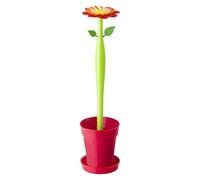 VIGAR Flower Power Escobillero de Baño de Pie, Ppn, Rojo, 11,5 x 11,5 x 48 cm