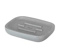 VIGAR - Jabonera de Baño - Colección Zense Concrete - 11,7 x 8,6 x 2,1 cm - Accesorio para Pastillas de Jabón - con Acabado Cuadrado - Sencillo - Gris