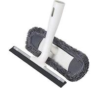 Vigar - Limpia Cristales - 2 Posiciones Con Microfibra o Goma - 26 x 4 x 15 cm - Zeroline - Adaptador Palo de Rosca - Materiales 100% Reciclables - Gris