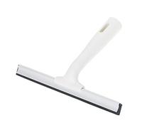 VIGAR - Limpia Cristales Metálico - Banda de Goma Que No Raya - 26 x 4 x 15 cm - Adaptador para Palo de Rosca - Ideal Ventanas y Duchas - Color Gris