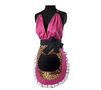 VIGAR Lulu Sexy Delantal para Cocina, Polyester, Rosa y Negro, Dimensiones: 46 x 1 x 66 cm
