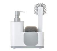 VIGAR Monobloc Set de Fregadero de 4 Piezas de Color Blanco, 350 milliliters, Plastic, Gris