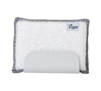 Vigar - Porta Esponjas con Ventosa - Para Fregadero - 13 x 5 x 9,5 cm - Zeroline - Esponja de Fibras de Bambú - Materiales 100% Reciclables - En Gris