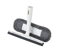 VIGAR - Rasqueta Limpiacristales - con Microfibra Lavable y Desmontable - 26 x 4,5 x 26 cm - Rascador para Ventanas, Mamparas y Lunas - Blanco y Gris