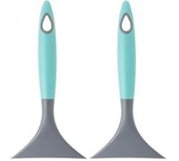 Vigar - Rasqueta Vitrocerámica - Suave Microfibra en la Parte Superior - 18 x 9 x 2,5 cm - Hergo - Apto Placas de Inducción - Mayor eficacia - En Azul (Paquete de 2)