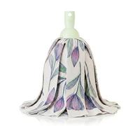 Vigar Recambio Fregona Microfibra Tiras Absorbentes - Universal para Palo Fregona, Suelos Delicados, Mármol y Laminado, Mocho Fregona para Limpia Suelos y Fregasuelos, Hogar- Verde Estampado Florganic