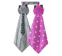 VIGAR - Set Colgador Multiusos - Incluye 2 Secamanos de Microfibra - 33 x 5 x 64 cm - Félix - Material Absorbente - Colgador Adhesivo - En Gris y Rosa