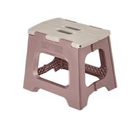 Vigar Taburete Plegable Portatil Compacto para Adultos, 27 cm Antideslizante, Silla Banco Banqueta Asiento para Casa, Cocina, Baño, Dormitorio, Oficina, Camping, Salón, hasta 150 kg, Marron i Gris