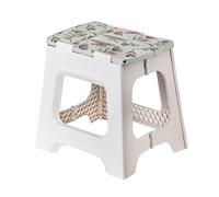 Vigar Taburete Plegable Portatil Compacto para Adultos, 32 cm Antideslizante, Silla Banco Banqueta Asiento para Casa, Cocina, Baño, Dormitorio, Oficina, Camping, hasta 150 kg, Gris Florganic on Top