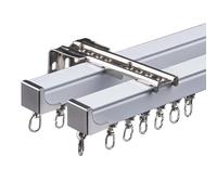 Vigas transversales de Doble vía Resistentes para divisiones y separadores de ambientes: Montaje en Pared o Techo de 1,4 m (4,6 pies), Ideales para Cuartos de Ducha, vehículos recreativos, d