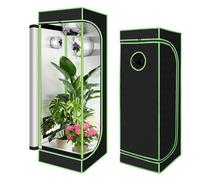 Vigevee Tienda de cultivo, 40 x 40 x 120 cm para interior, Oxford 600D, resistente a la luz y al agua, con ventana de observación, para plantas que crecen espacios
