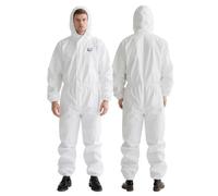 VigiFront Mono Desechable, Mono de Trabajo Desechable, 7 Opciones de Tallas, Con Muñecas, Tobillos y Capucha Elásticos