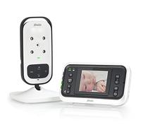 Vigilabebés con Cámara Alecto DVM75 - Vigilabebés con Visión nocturna - Vigilabebés de interior con alarma y pantalla de 2,4 pulgadas - Blanco/Gris