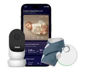 Vigilabebés Dream dúo Sock + Cam 2 de Owlet Owlet Bedtime Blue