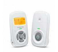 Motorola Nursery AM24 Vigilabebés con Audio, Comunicación Bidireccional, Micrófono de Alta Sensibilidad, Pantalla LCD, Tecnología DECT, Alcance hasta 300 Metros, Control de Volumen, Alarma de Batería