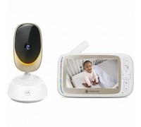 Motorola Nursery VM85 Connect Vigilabebés con Cámara - WiFi y App Móvil, Pantalla 5”, Visión Nocturna, Giro/Inclinación, Comunicación Bidireccional, Canciones de Cuna