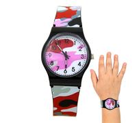 Vigilatorio analógico para niños, niños Reloj analógico - Camuflage Impermeable Camuflage Child Quartz Wallwatch,Muñeco de Pulsera al Aire Libre Deportivo, Reloj de Aprendizaje Divertido, Herramienta