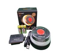 VIGILUZ Baliza V16 Homologada DGT 3.0 - Datos 2038 - Luz de Emergencia Coche Conectada - Sistema DUAL POWER: Incluye Pilas y Cable de Alimentación USB-C - Sin Caducidad Energética