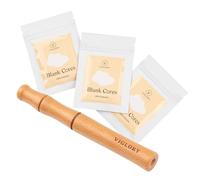 VIGLORY Inhalador de aceites Esenciales, difusor Personal de Madera para aceites Esenciales con 3 mechas de algodón en Blanco, Ayuda a Construir un Buen hábito