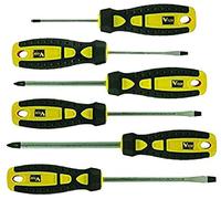 Vigor 38929-10 - Destornilladores Series, Cromo-Vanadio, Cortar/Cruz, 6 Unidades
