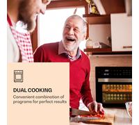 Klarstein Vigor Air Horno freidora sin aceite, horno de aire sin aceite, 1800 W, 30 litros de capacidad, 18 programas, calor superior e inferior, negro