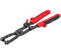 VIGOR Alicates para abrazaderas V4640, para abrazaderas de manguera y de banda elástica, mordazas giratorias, dispositivo de bloqueo para sujeción temporal, diámetro mín 13 -