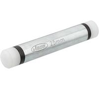 VIGOR Barra de impacto V1001-25, 25 mm, sin golpes, con relleno de bola de acero, tapas de nailon intercambiables, se puede utilizar como extensión de martillo