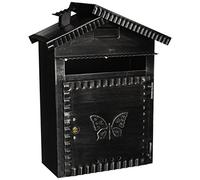 Vigor Blinky 27340-20 - Depósito Para Cartas Hierro Forjado, Shape Efecto Casetta Antiguo, 22X12X35