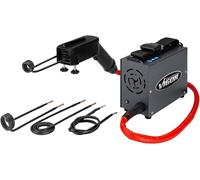 VIGOR Calentador de inducción V4891-1.5, 1,5 kW de potencia, con pantalla LED, empuñadura de pistola, 4 bobinas, 220 V, para calentamiento rápido sin llama, incl. maletín