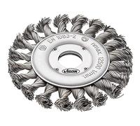 Vigor Cepillo para Amoladora Angular (Trenzado, 115 mm, diámetro de grabación: 22,2 mm) V6804, Plata