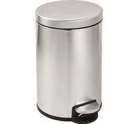 Vigor Cubo de basura con pedal de acero inoxidable, 12 litros