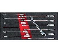 Vigor de carraca articulada de anillo de juego de llaves combinadas, 1 pieza, v5077