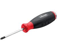 VIGOR Destornillador de estrella V5010-PH0, PH0, con caperuza de impacto y cuadradillo de arrastre, hoja hexagonal para cargas elevadas