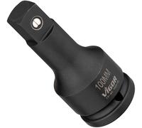 VIGOR Extensión de llave de impacto V5034-100, 100 mm, 3/4 pulgadas (20 mm), acero Cr-Mo para máquina