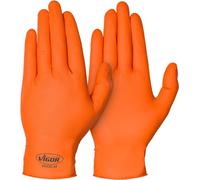 VIGOR Guantes V6436-M, Protección antidesgarro para manos y dedos Talla: M / 8 con agarre, seguro, robusto, material: nitrilo