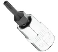 VIGOR Inserto de destornillador ∙ V7037-IPR10 ∙ Cuadrado de 6,3 mm (1/4 pulgadas) ∙ Perfil interior de 5 estrellas con espigas ∙ T10+H