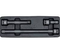 VIGOR Juego de alargaderas para llave de impacto V5034/3, 3 piezas, cuadradillo 3/4 pulgada, longitudes 100 mm, 200 mm, 400 mm, acero Cr-Mo