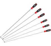 Vigor Juego de destornilladores extralargo V4432/6 ranuras, perfil Phillips PH, 600 mm