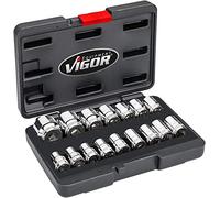 VIGOR V7512/17 Juego de llaves de vaso